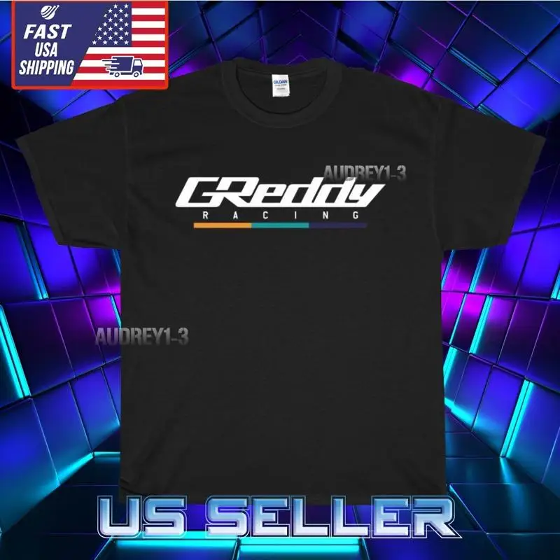 NEW SHIRT GREDDY RACING MEN'S LOGO T-SHIRT UNISEX FUNNY AMERICAN USA SIZE S-5XL