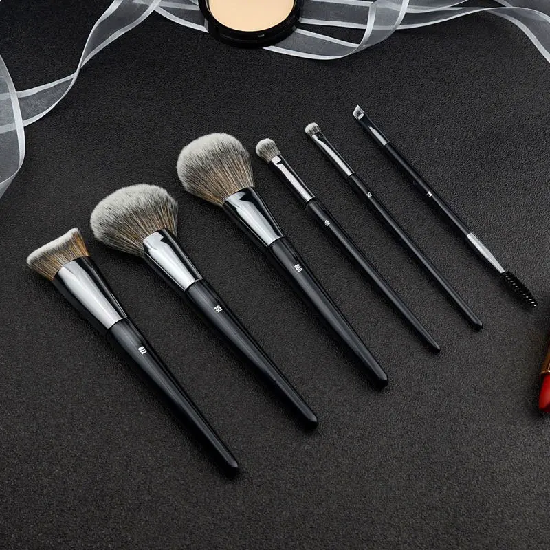 1pc Angled Foundation Makeup brushes Fan Powder Make up brushes 3D Bronzer Blusher stippling brush Eyeshadow Concealer Eyebrow