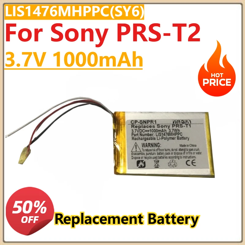 

3.7V 1000mAh Electronic Reader Battery LIS1476MHPPC(SY6) for Sony PRS-T2 High Quality New Battery