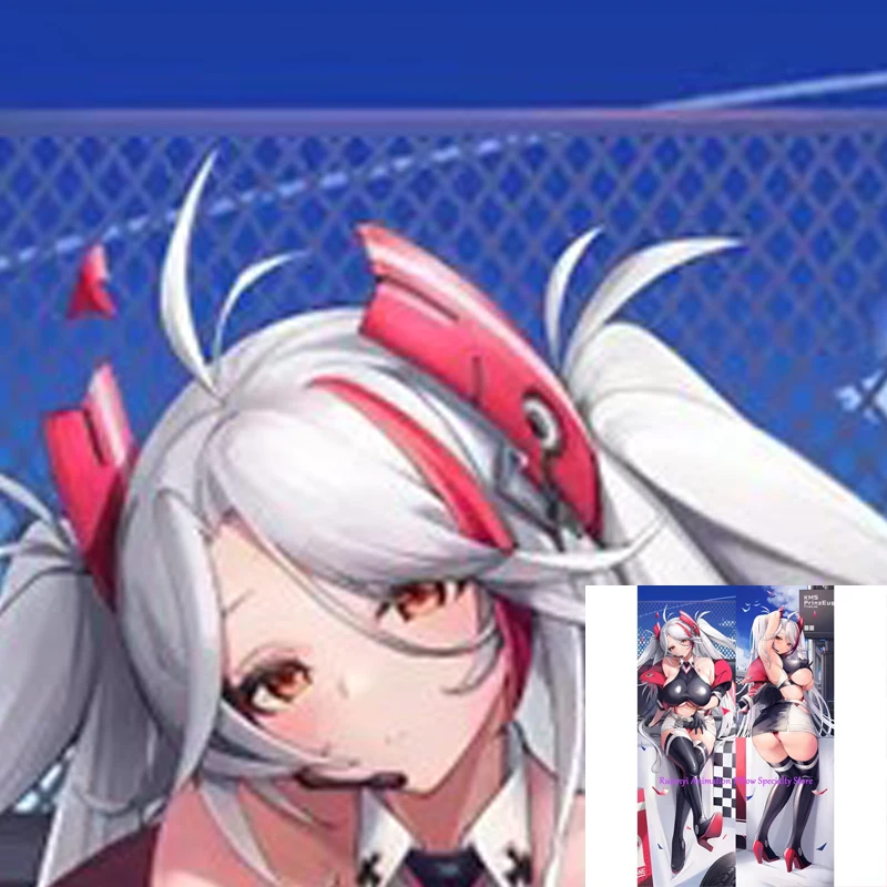 

Dakimakura Anime Prinz Eugen Double-sided Print Life-size Body Pillow Cover Bedding Gifts