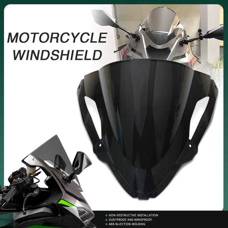 

Motorcycle Accessories Windscreen Windshield Wind Deflectors Shield Protector Fit For ZX6R ZX-6R ZX 6R 2024 2025