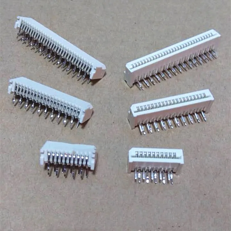 10PCS 1.25mm Pitch Enkelzijdig Contact FFC/FPC Flexibele Platte Kabel Socket haakse Plug/Pin Ontgrendeld FPC Connector