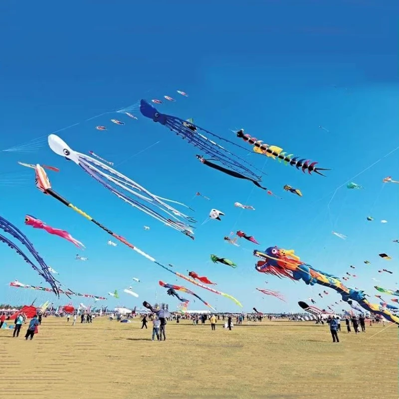 15m drakenvliegeren voor volwassenen vliegers professionele windvlieger zachte vliegers traditionele vlieger buitenspel leuk speelgoed dansende inktvis