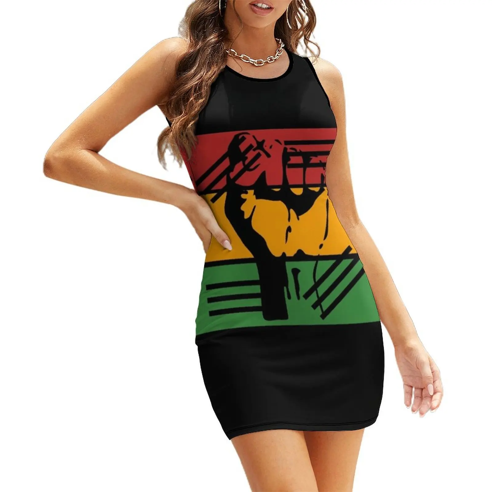

Black History Month T Shirt - K367 Sleeveless Sundress Women's summer dresses Women dresses summer women's luxury party dress