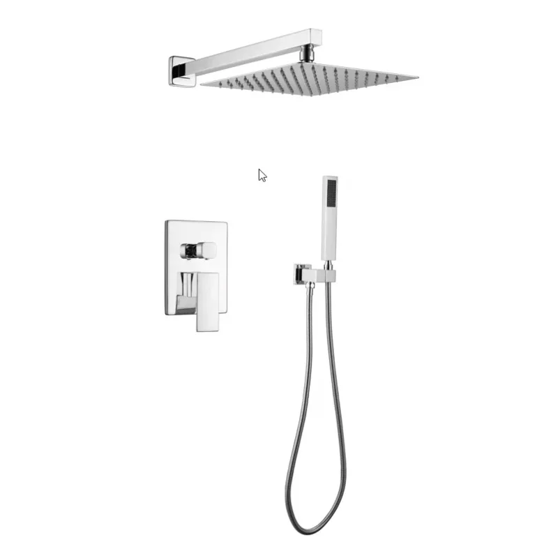 Rain Shower Set Gold Color Bath Mixer for Shower Bathroom Tap Brass Bath Shower Faucet