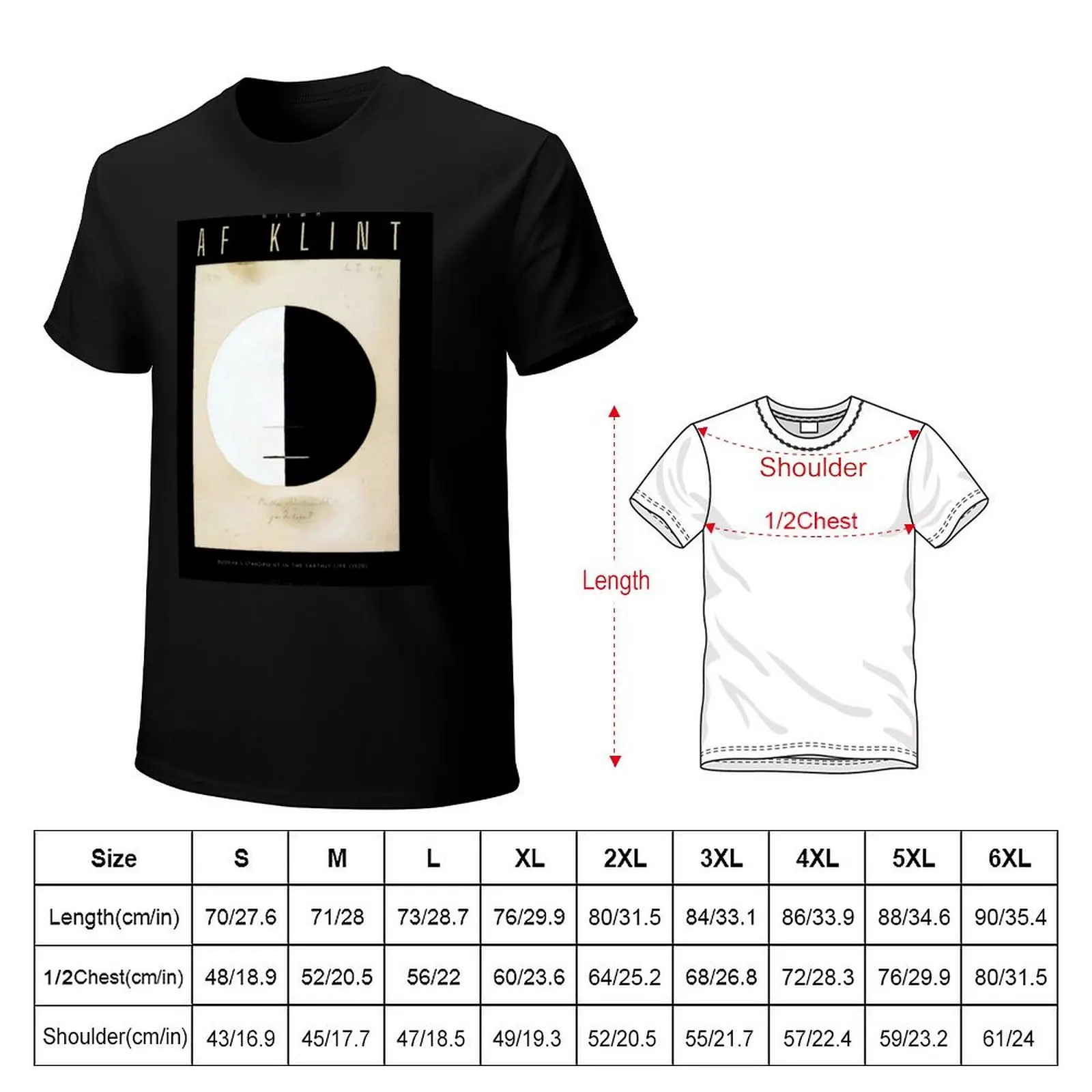 Poster of Hilma af Klint Buddha’s Standpoint in the Earthly Life No. 3a 1920 T-Shirt Independence Day Short Sleeve T-Shirt
