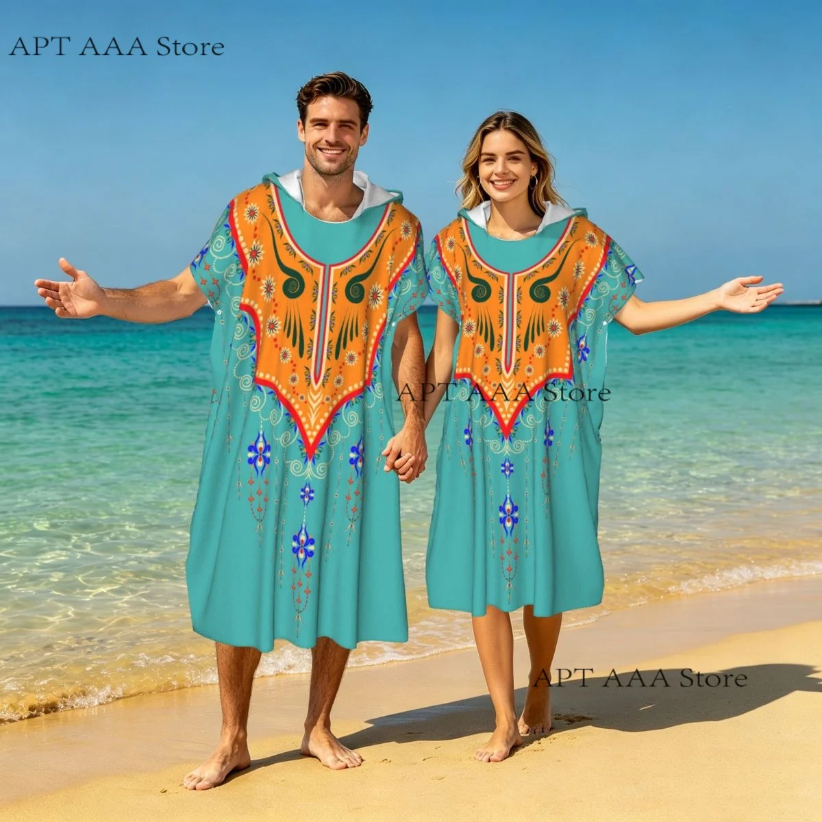 Beach Towel Microfiber Travel Towel Quick Dry Compact Luxurious Embroidery Patterns Lightweight Beach Towel with Hood