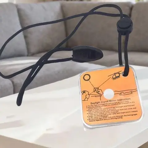 Outdoor Survival Multifunktionaler Signalspiegel Reflektierendes Feldwerkzeug für Überlebende