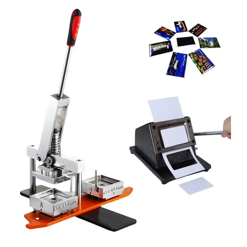 63.5*63.5mm Customizable in Various Types and Sizes Square Button Badge Machine Badge Machine Photo Magnet Printing Machine