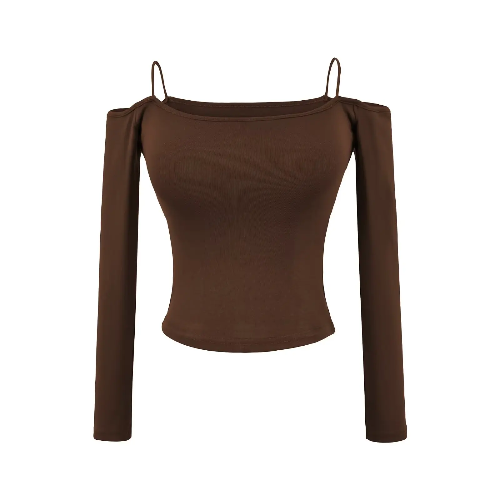 مثير تصميم نقي طويل Sve واحد الكتف تي شيرت المرأة الخريف قاعدة طبقة أعلى مع وسادة الصدر Faionable سليم صالح الأساسية o...