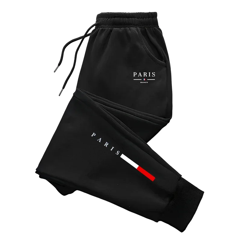 

New 2026 Simple Fashion Print Men's Sweatpants Versatile Gym Comfort Soft Sports Casual Trousers Drawstring Hot Sales Jogging