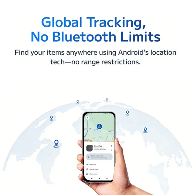 

Smart GPS Anti-Lost Tracker Wireless Bluetooth Location Finder for Luggage Keys Pet Bag Remote Find Voice Recording Compatible
