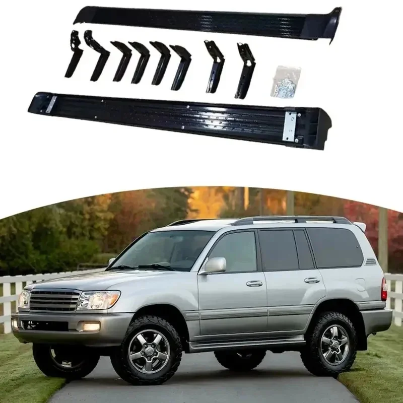 Hot Selling 2PCS Aluminum Side Steps Running Boards Sturdy Practical Vehicle Exterior Modification Parts Weatherproof Easy Insta