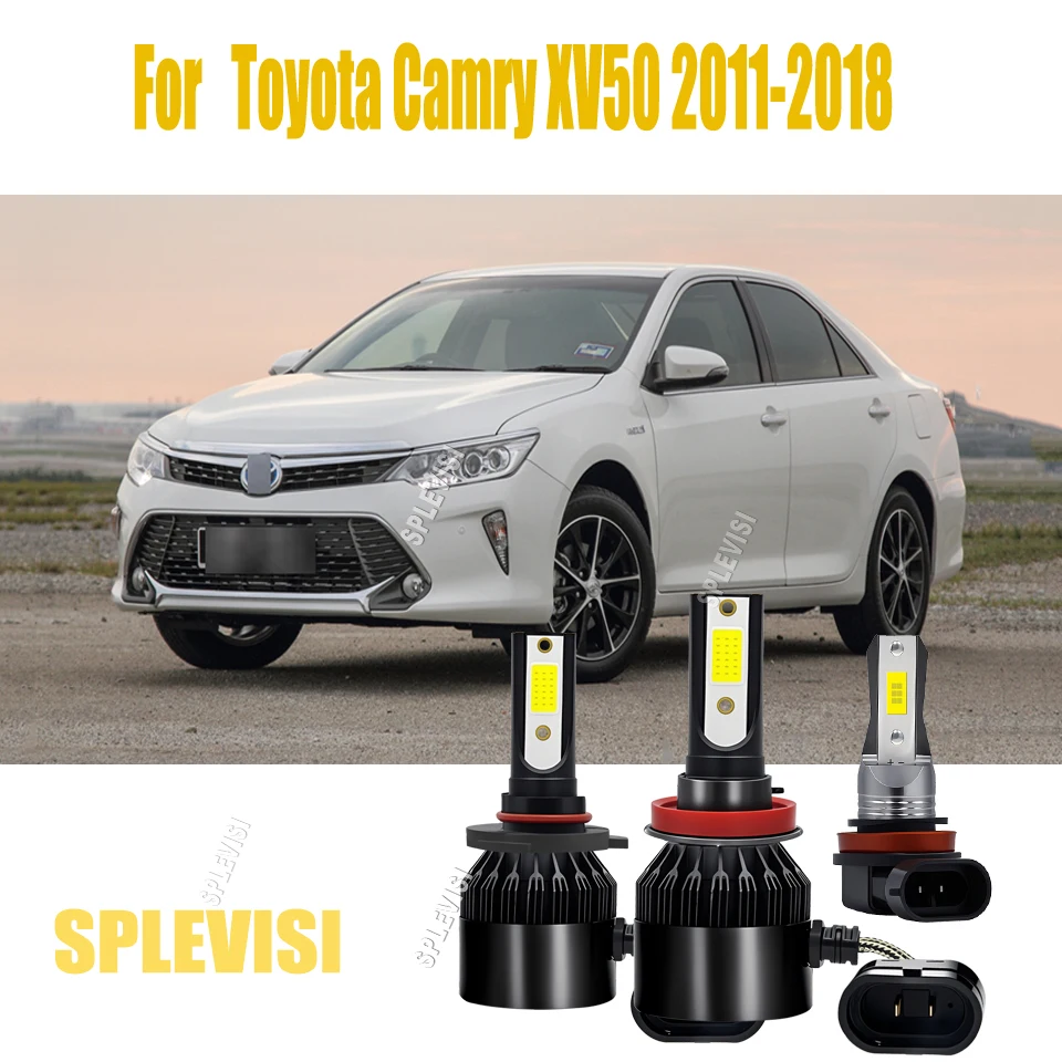 

LED Headlight High Low Fog 9005 H11 H11 - Perfect Beam Pattern, 6000K For Toyota Camry XV50 2011-2013 2014 2015 2016 2017 2018