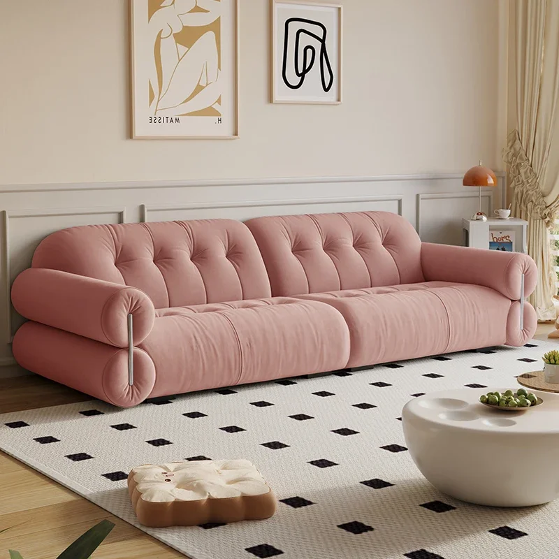 Designer Cushion Sofa Adults Comfortable Soft Couples Sofa Living Room Elegant Relaxing Divani Da Soggiorno Home Furniture