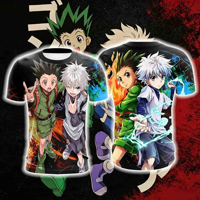 2026 New Hunter X Hunter Gon Freecss & Killua Zoldyck Themed Jersey, Anime Peripheral Sports Casual Short-Sleeve T-Shirt, Unisex