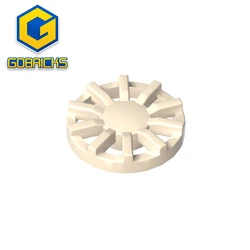 Gobricks GDS-21262 Wheel Cover 7 Spoke Y Shape - for Wheel 18976 compatible with lego 18978B Assembles Building Blocks