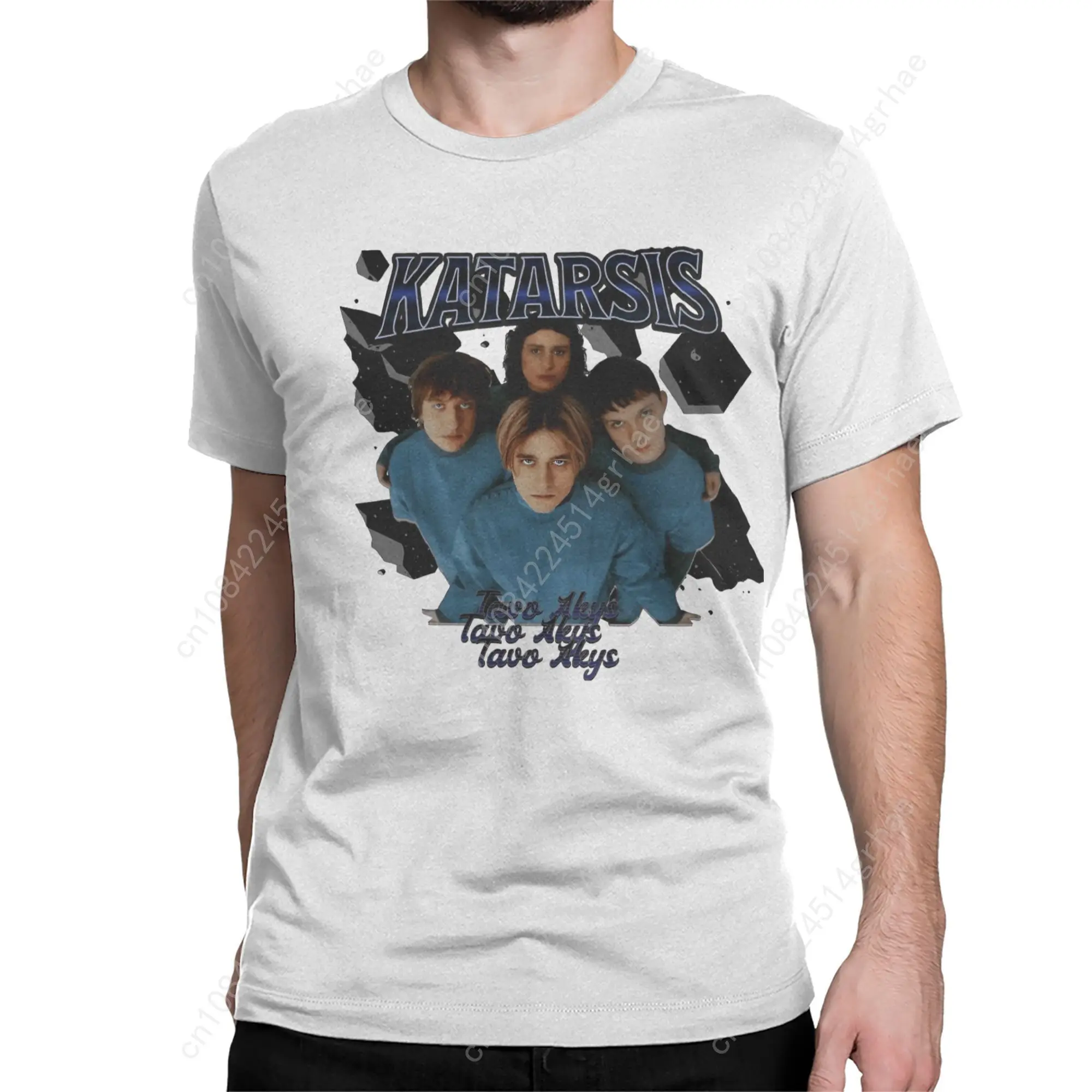 Katarsis Tavo Akys Mannen T-shirt Eurovisions 2025 Leisure Tee Shirt Korte Mouw O Hals T-Shirt 100% Katoen Unieke Kleding