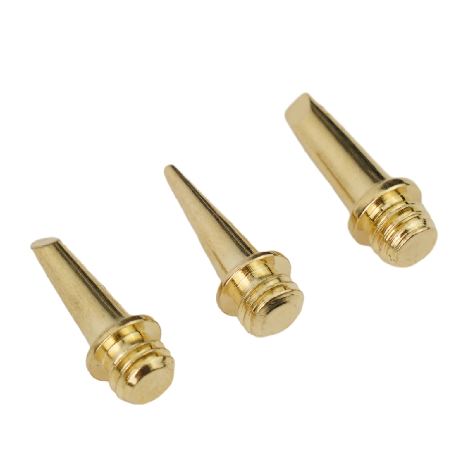 Bevel Gas Soldering Iron Tip Gold Package Quantity Replaceable Tool Soldering Iron Tip Suitable For Suitable For