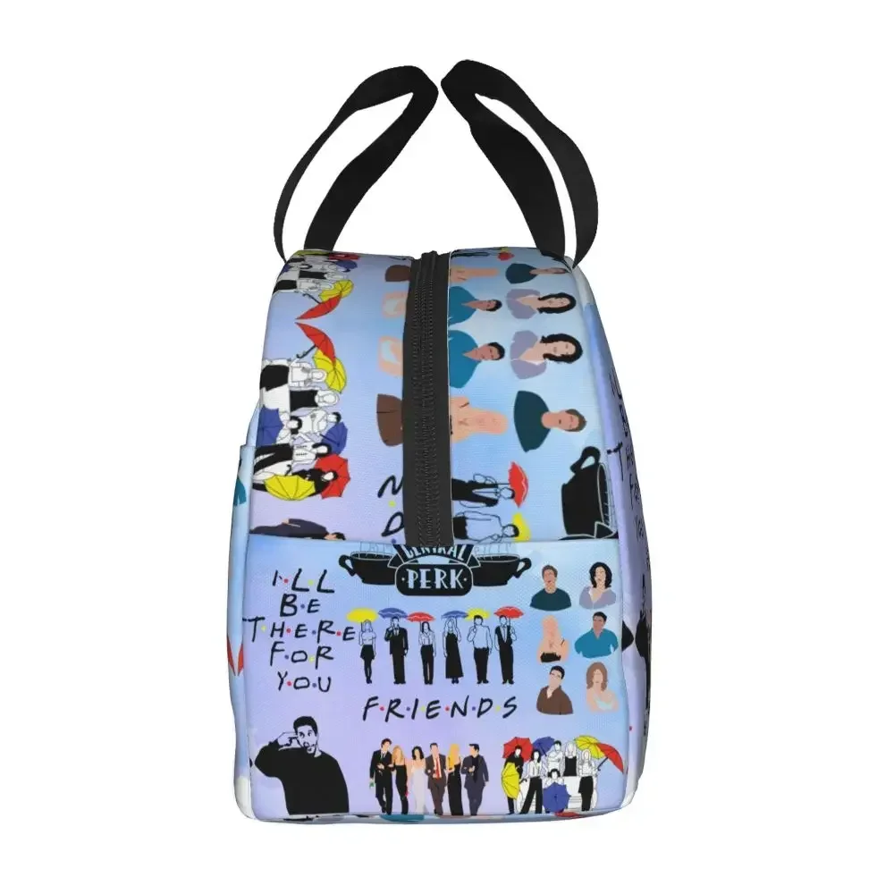 Friends TV Show Insulated Lunch Bag for Camping Travel Resuable Thermal Cooler Lunch Box Women Children Food Container Tote Bags