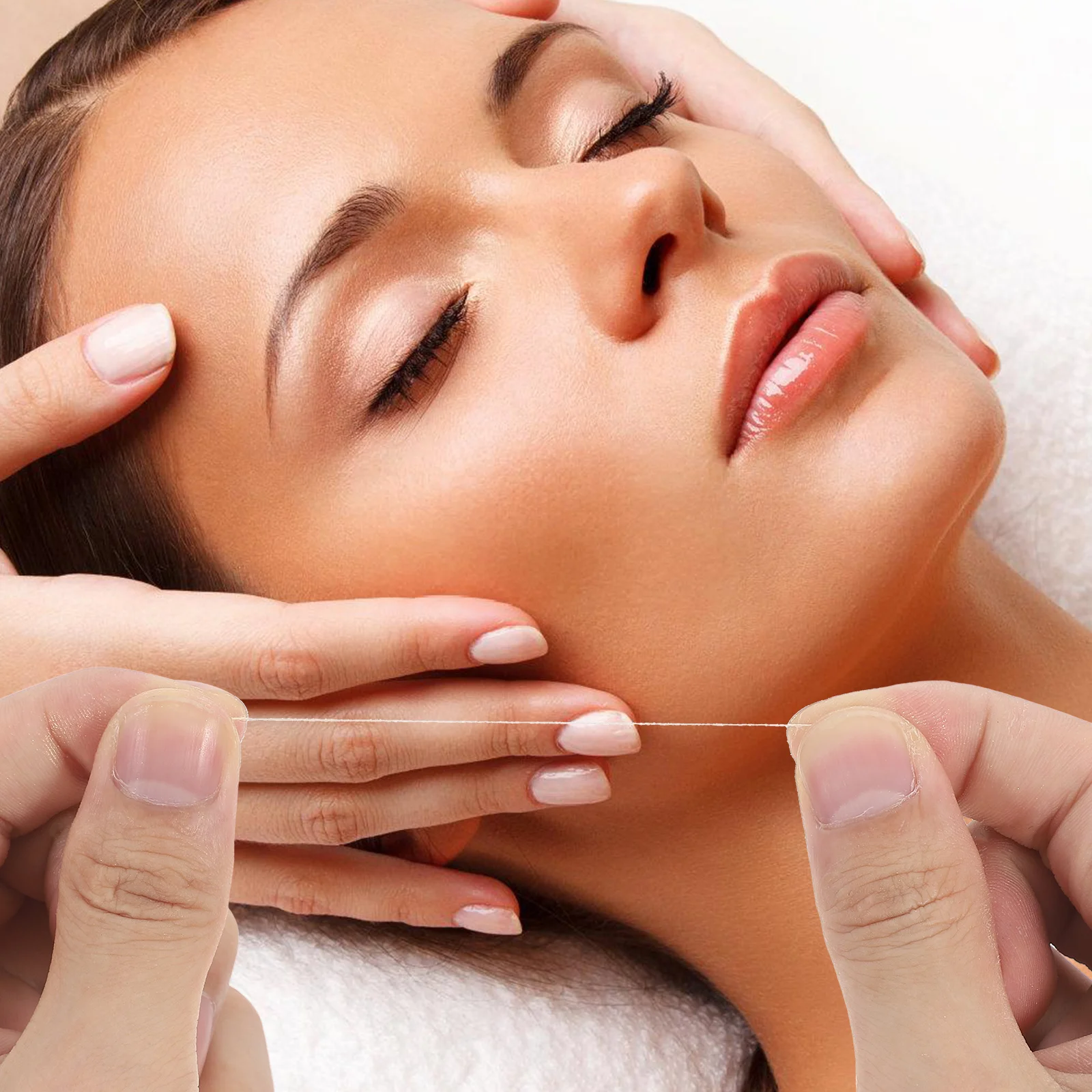 

10pcs 10 Bags Golden Thread Egg Essence 120 Threads Face Lifting Tools Women Beauty Collagen Protein Skincare Anti Aging