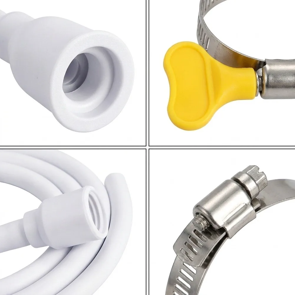 Flexible Silicone Faucet Hose Adapter Kit 1/2/3m Water Transfer Tube With Connector And Clamps For Sink Bucket Tank Filling