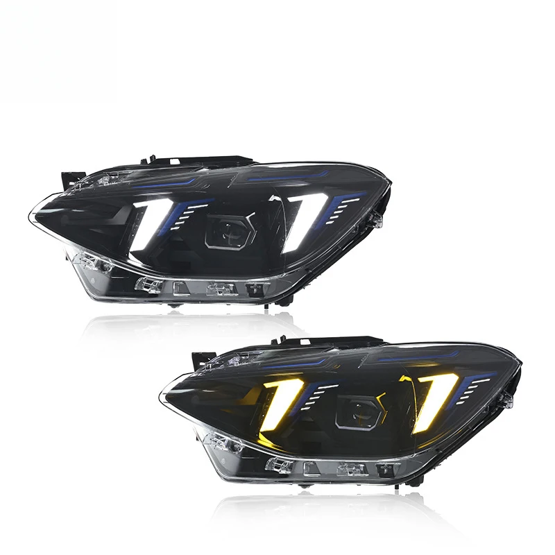 Suitable For 2012-2014 BMW 1 Series F20 Headlight Assembly Modification To New Fang-Style LED Lens Daytime Running Lights