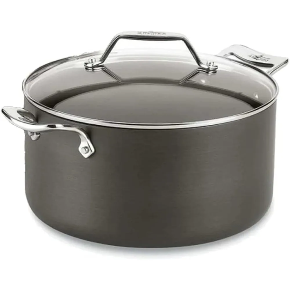 

All-Clad Essentials Nonstick Cookware (7 Quart Stock Pot with Glass Lid)