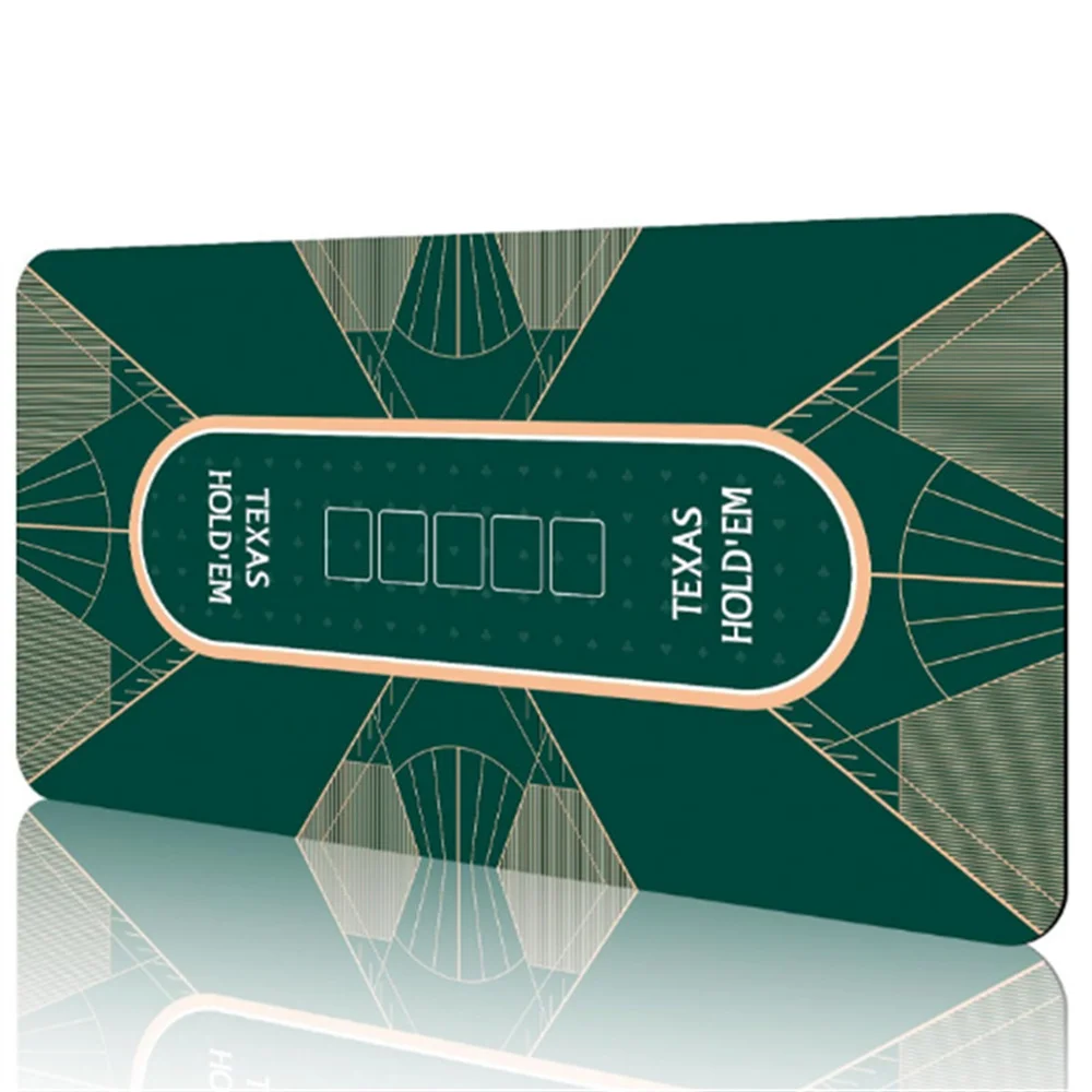 

Anti-slip Larger-sized Rubber Texas Hold'em Poker Mat Thickened Casino Poker Mahjong Game Table Mat for Entertainment Accessory