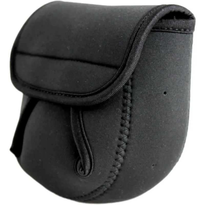 

Чехол для рыболовной катушки, сумка для хранения, защитный чехол для бейткастинговой катушки, черный, маленький