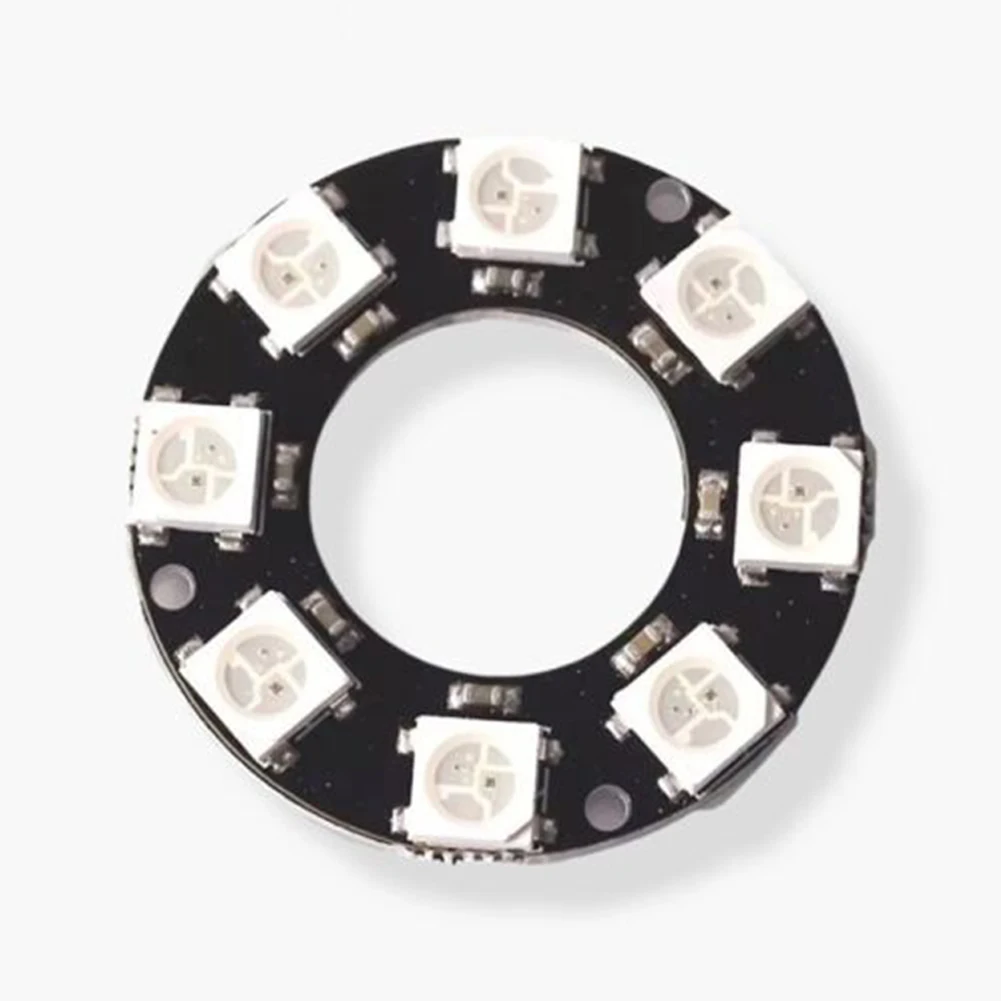 Pierścień LED 5V do indywidualnego adresowania RGB LED NeoPixel Ring do Arduino WS2812 pełnokolorowa lampa ze sterownikiem przenośna do wystroju domu