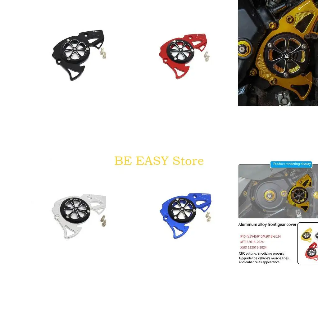 E28F Front Chain Sprocket Guard Protector Cover Aluminum Alloy Front Gear Cover