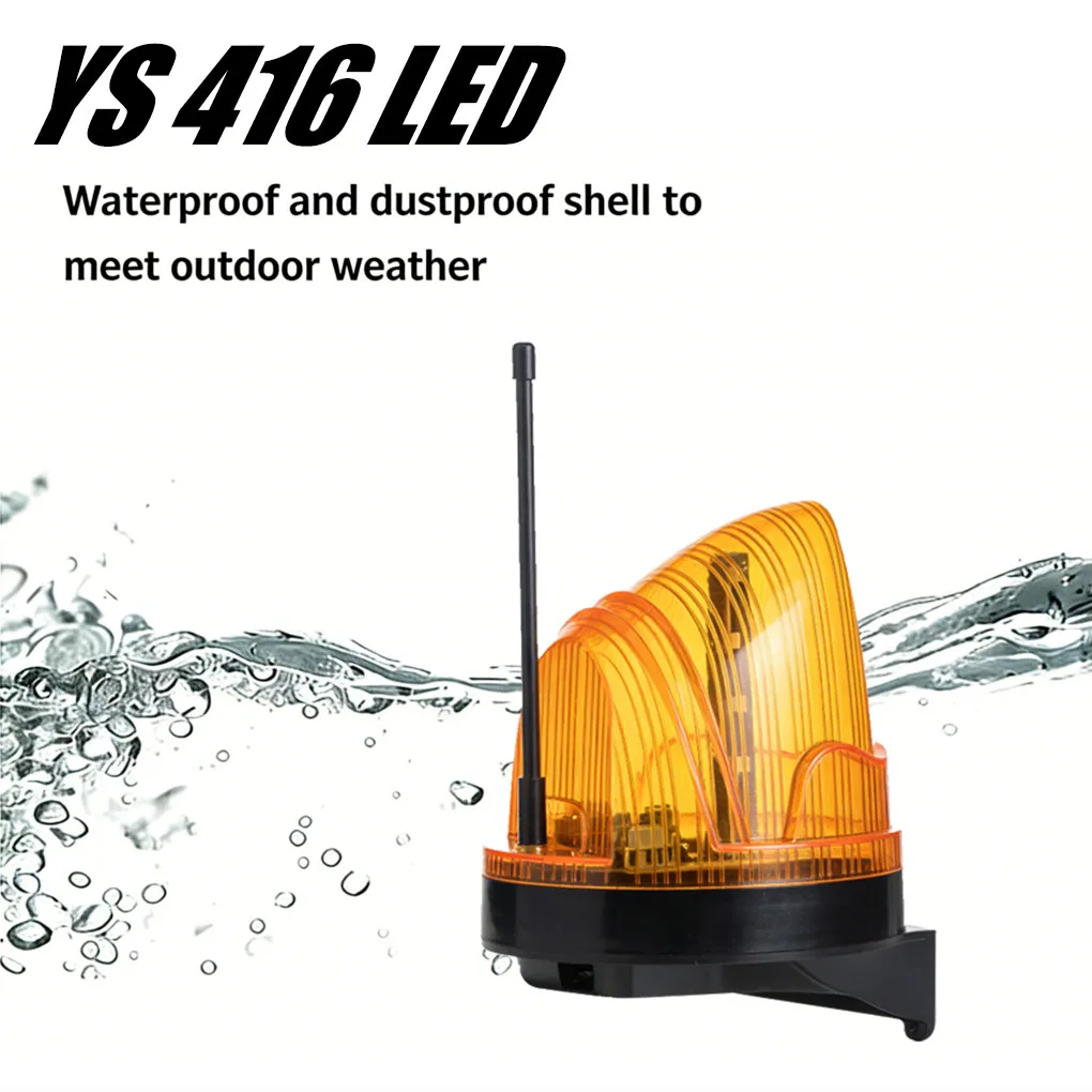 Universal 12V/220V LED Strobe Warning Light Outdoor Flashing Signal Alarm Lamp Wall Mount Emergency Beacon for Gate Opener Secur