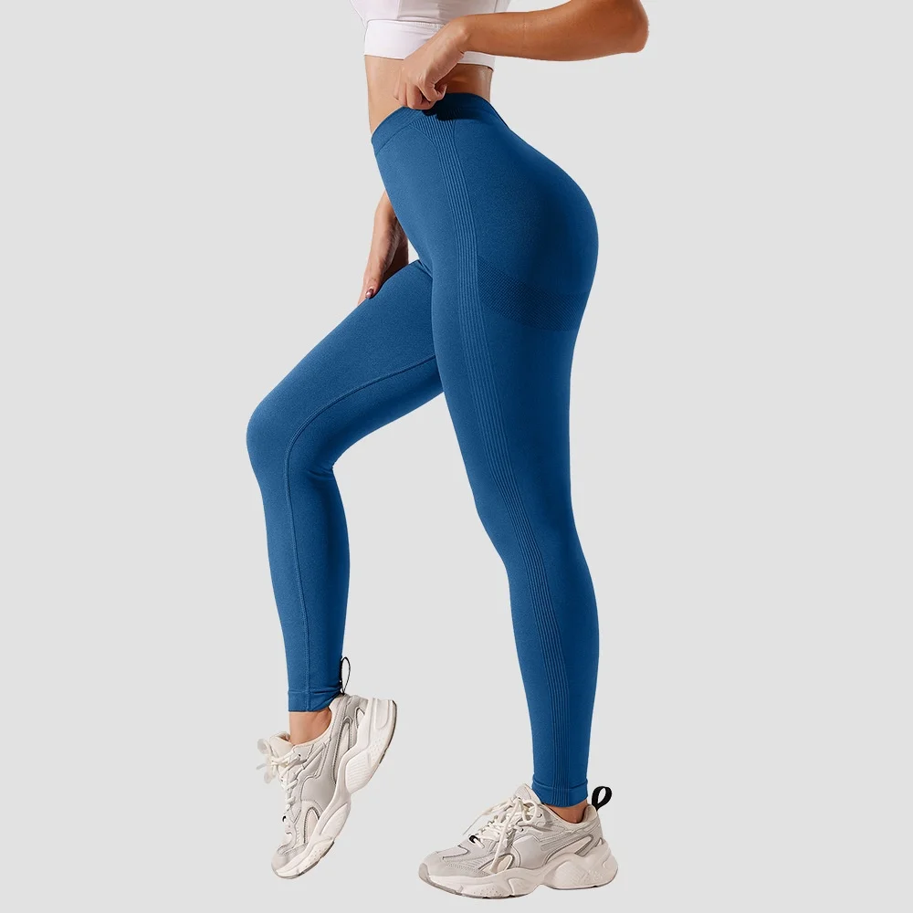 Peach Butt Lifting Yoga Pants Women\'s Back V Waist High Waist Running Fitness Tight Sports Pants