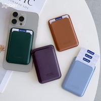 Leather Wallet Card Holder Case For Magsafe For iPhone 17 16 15 Pro Max Plus Magnetic Bag Cover For Samsung Galaxy S25 S24 Ultra