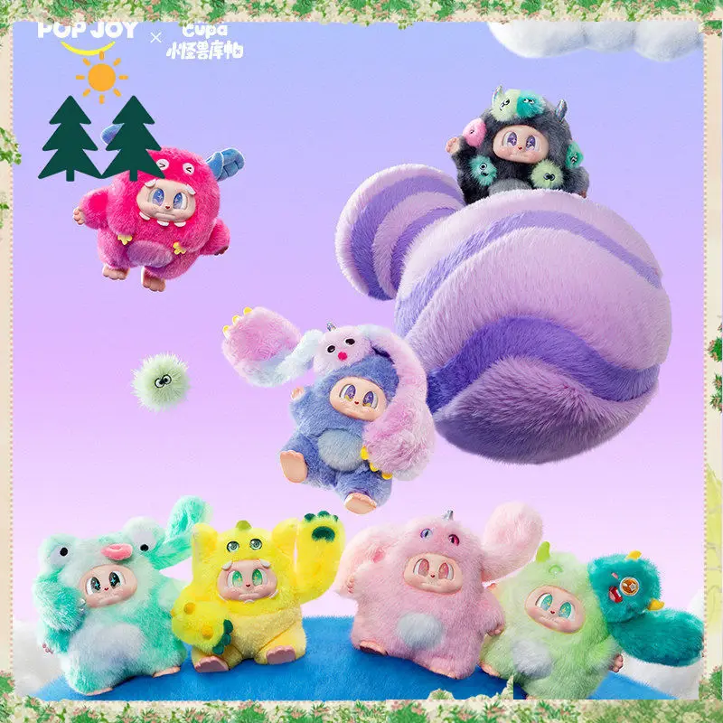 Original POP JOY Monster Cupa Twin Universe Series Vinyl Doll Blind Box Display Toy Collectible Desktop Ornament Girl Boys Gift