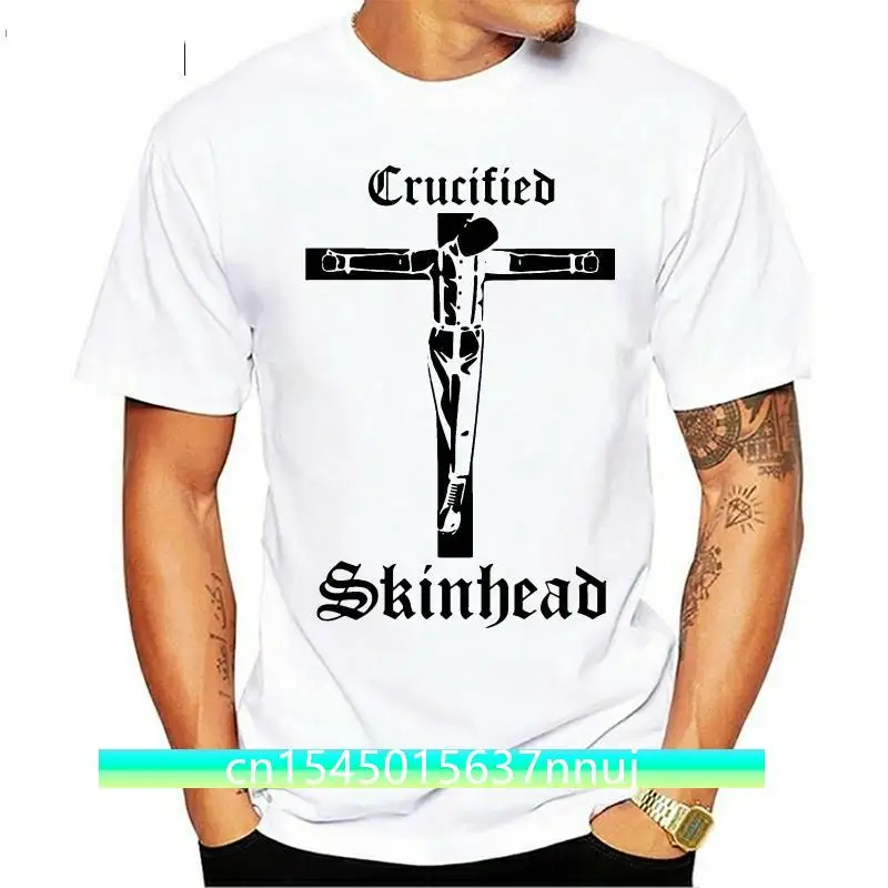 Crucified Skinhead T shirt Oi Punk skin head T-shirt S-XXL