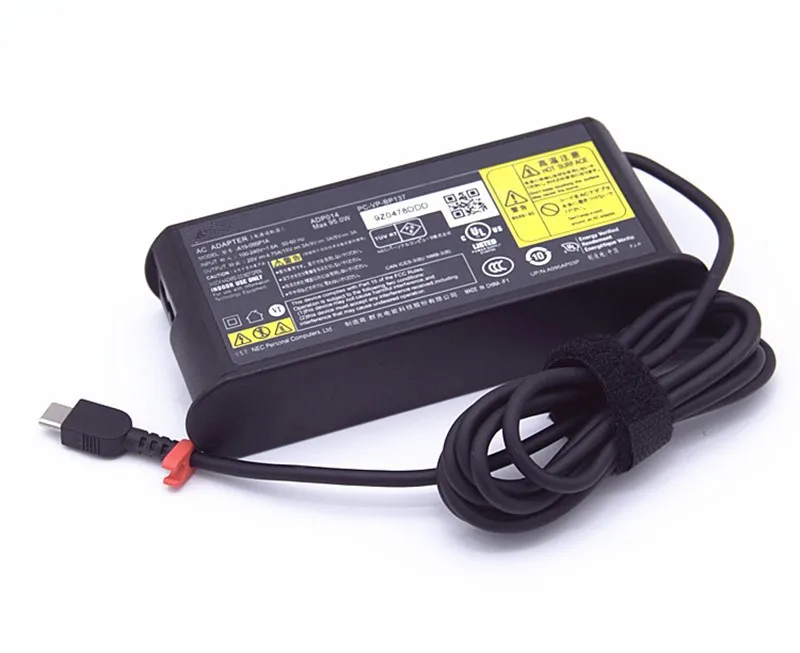 لينوفو/NEC حقيقية محمول التيار المتناوب محول الطاقة شاحن 95 واط 20 فولت 4.75A USB-C نوع-C A19-095P1A امدادات الطاقة