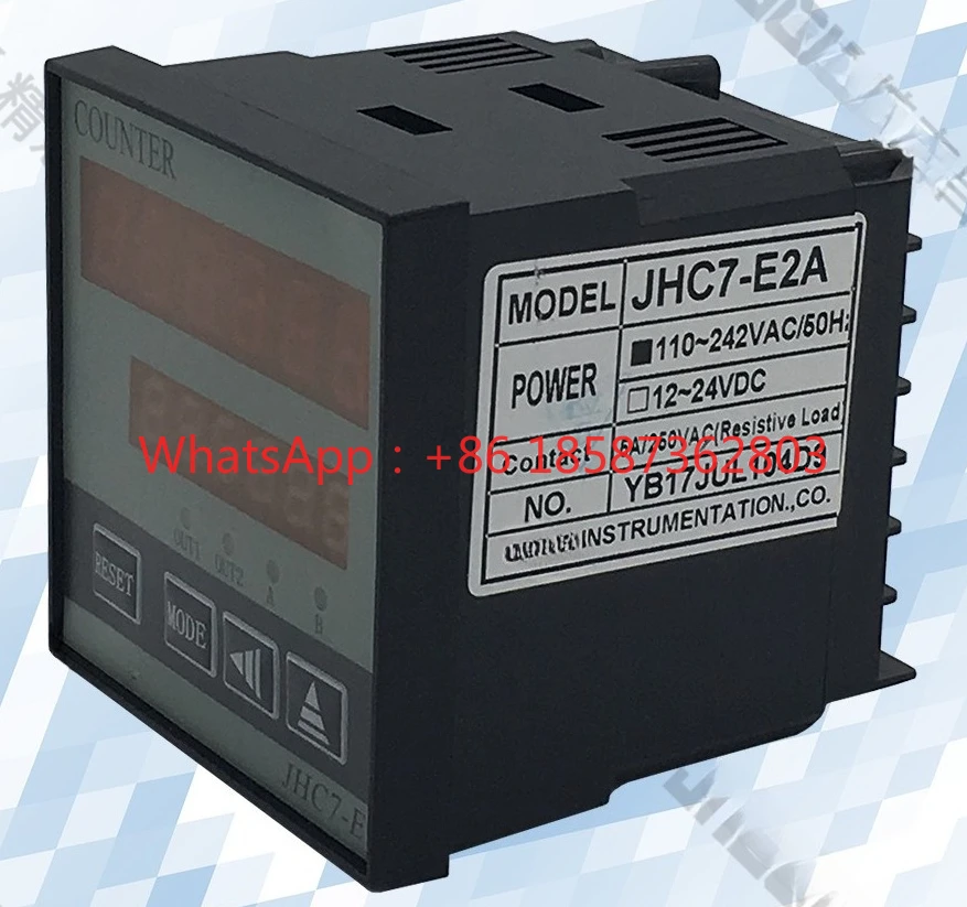 

JHC7-E2A интеллектуальный светодиодный реверсивный двойной настройки цифрового дисплея промышленный счетчик счетчик счетчик переключатель подсчета