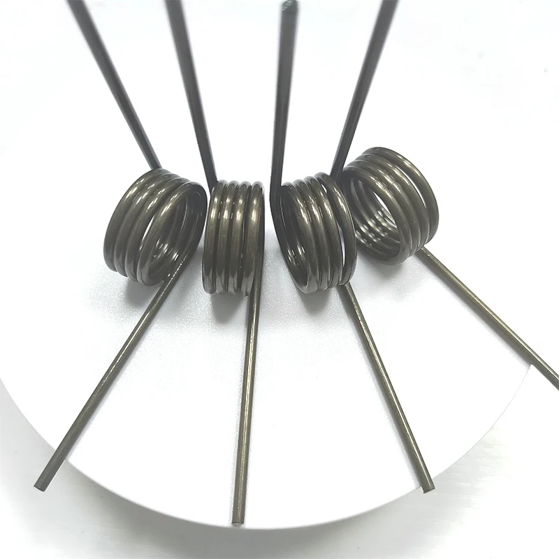Wire diameter 2.5mm left rotation V-shaped Rotating Torsion Spring Steel Small Torsion Spring Degree Trash Can lid Hair Clip