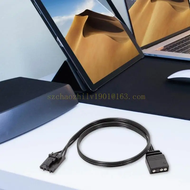 

62KA PC 4Pin to 3Pin Lighting Enhancement Adapter for Lighting to ARGB Fan Light Hubs
