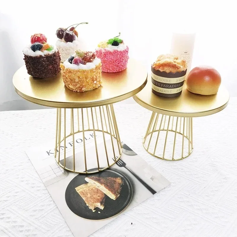 20/25cm Metal Cake Stand Dessert Rack Cupcake Display Stand Dessert Tray Pie Plates display rack for Bakeware Wedding Party