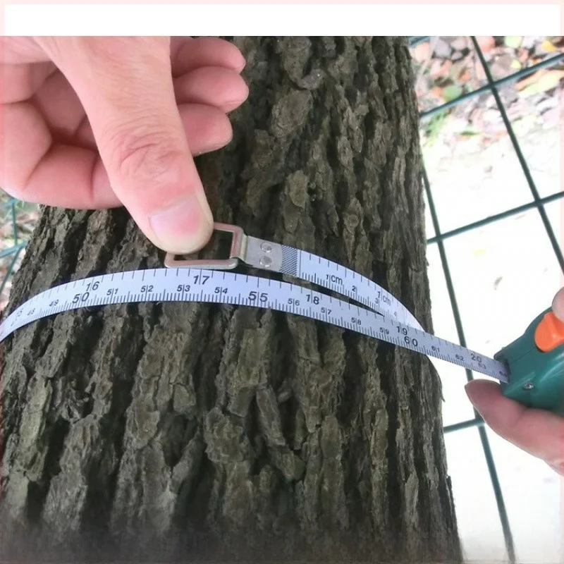 

Измерительная лента для определения диаметра деревьев, инструмент лесного геодезиста, линейка для измерения обхвата ствола, метрическая система, инструмент для деревообработки