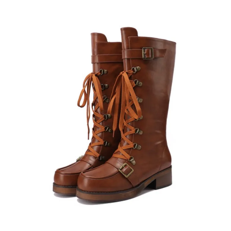 

Туфли большого размера. Женские ботильоны на низком каблуке. Зимняя обувь с круглым носком. Роскошные дизайнерские ботинки. Женские кожаные ботинки большого размера. 2025 г.