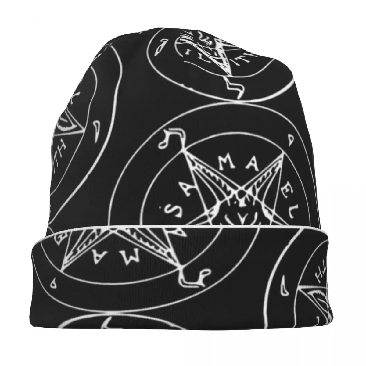 Leviathan Bonnet Hats Men's and Women's Fashionable Knitting Sigil Of Baphomet Skullies Beanies Caps