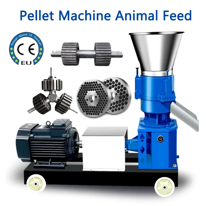 

KL-125 Pellet Mill Feed Food Pellet Making Machine 40kg/hour Agricultural Machinery Particles Animal Feed Granulator 220V/380V