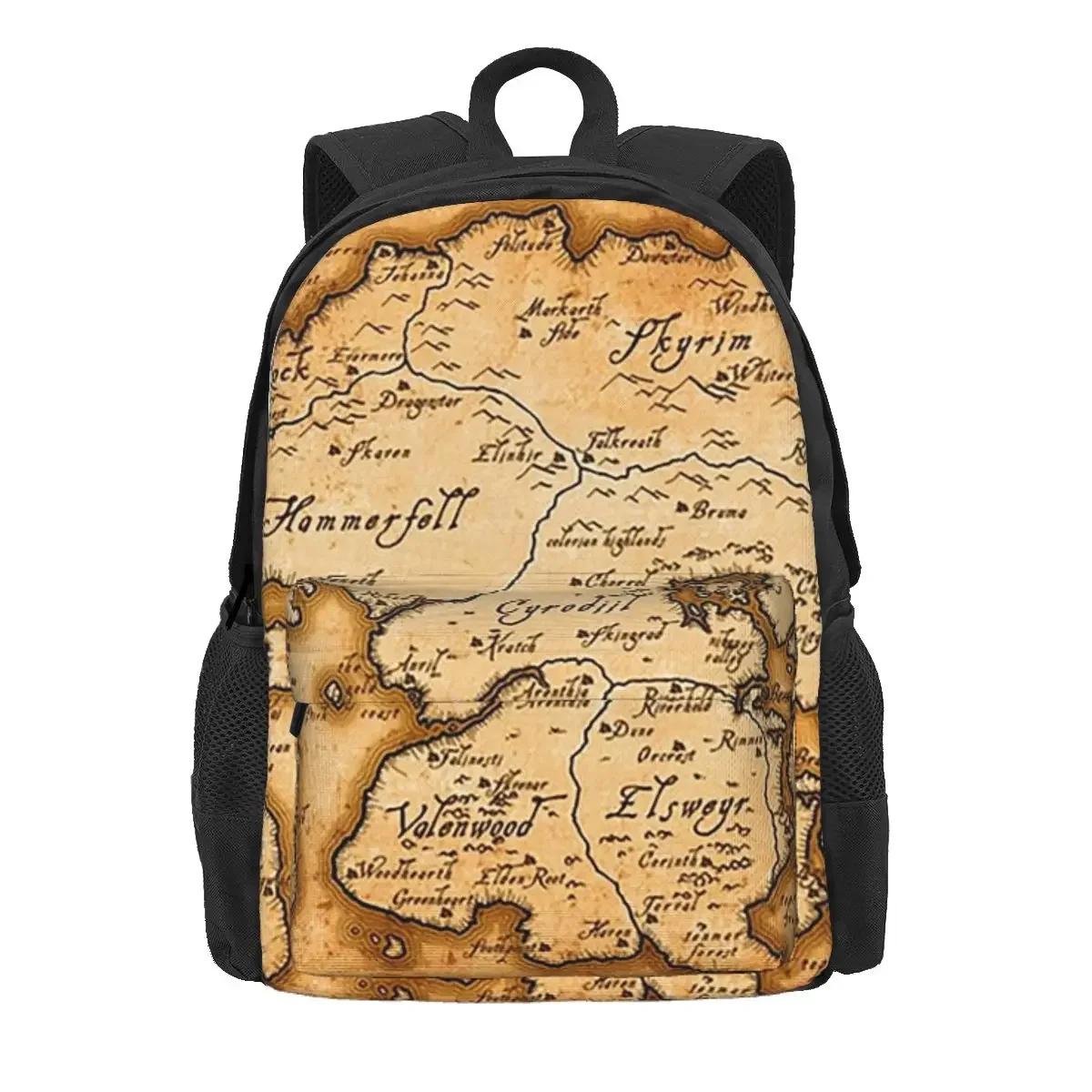 

Map Of Tamriel - Elder Scrolls Iv Oblivion Backpack Daypack Large Capacity BookBag School Bag Shoulder Bags for Men Women