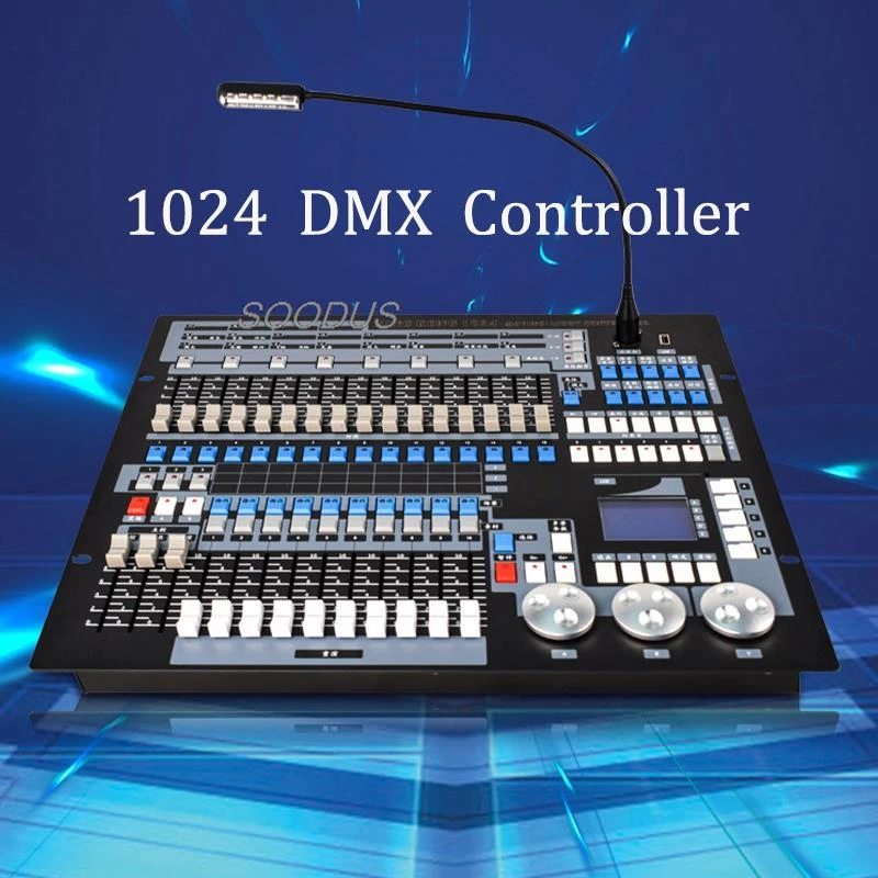 DMX1024 Channel Pro Console Dmx Controller Stage Lighting Console Plus Lighting Console Equipment For DJ Club Moving Head Light