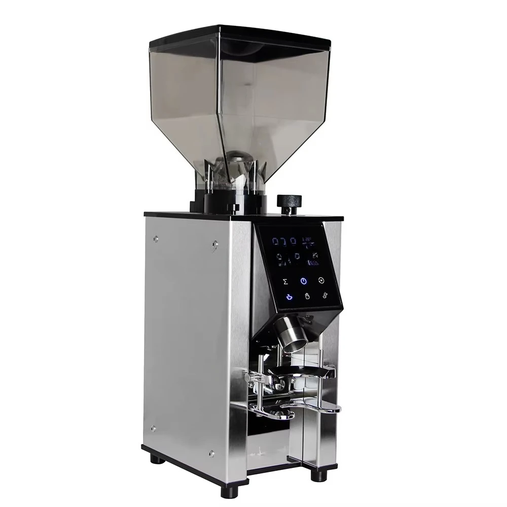 2025 Hot Sale Professional Heavy    Titanium Flat Burr Coffee Grinder Burr Mill Espresso Coffee Bean Grinder