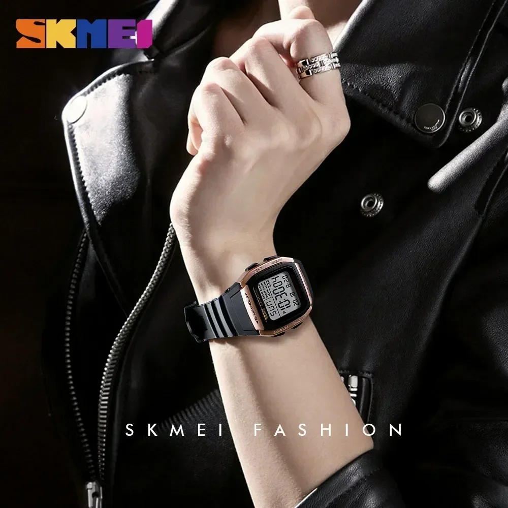 SKMEI 1278  Casual Outdoor Male Clock Luminous montre homme Digital Dual Time Sport Mens Watches Chrono Countdown Men Wristwatch